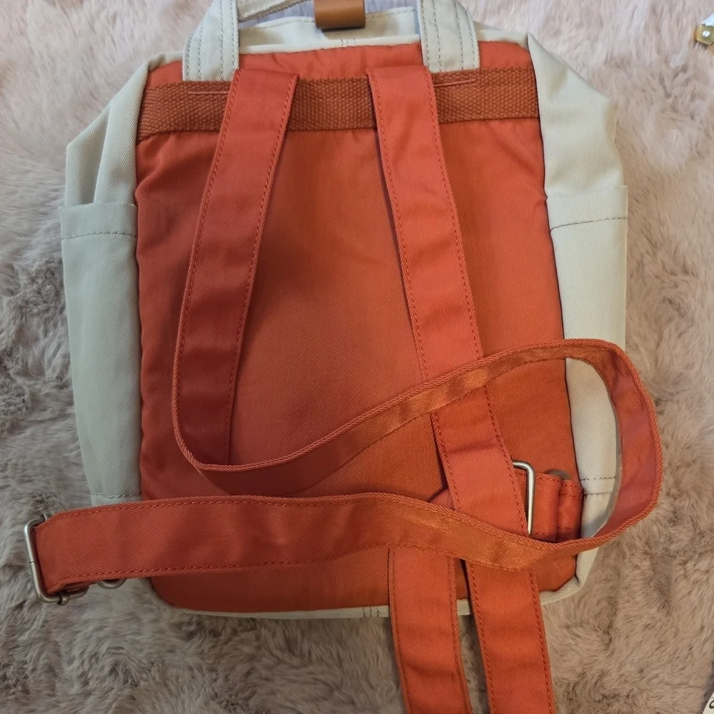 Kids Backpack - Coral and Cream